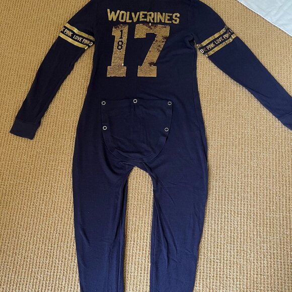 Pink Collegiete Union Suit - University of Michigan size M - Picture 3 of 5